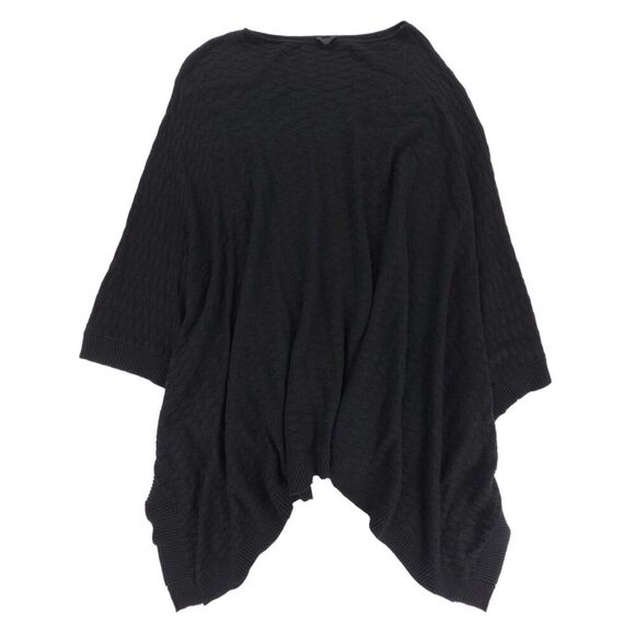 LULULEMON Cashmere Divinity Poncho Woven Black Wrap Athleisure Lounge Lagenlook - Picture 1 of 9